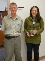 Katie Gagnon with PhD Supervisor Don Robinson